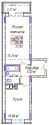 Планировки квартир в Микрорайона - ЖК - «Дружный» (5).jpg