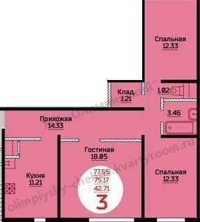 Планировки квартир в  ЖК - «Олимпийский» (г.Чехов) (2).jpg