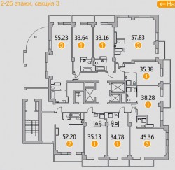 Планировки квартир в ЖК «Молодежный-3».jpg