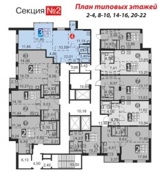 Планировки квартир в ЖК - «Молодежный-4» (2).jpg