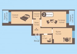 Планировки квартир в ЖК «Лебединое озеро» (3).jpg