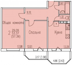 Планировки квартир в ЖК «Респект» (6).jpg