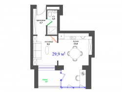 Планировки квартир в Клубном доме на Пришвина (МФК на Пришвина) (5).jpg