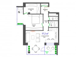 Планировки квартир в Клубном доме на Пришвина (МФК на Пришвина) (3).jpg