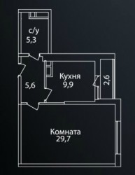 Планировка квартир ЖК Сокольный форт  фото - 2.jpg