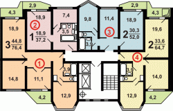 Планировки квартир в Жилом квартале в Солнцево (4).gif